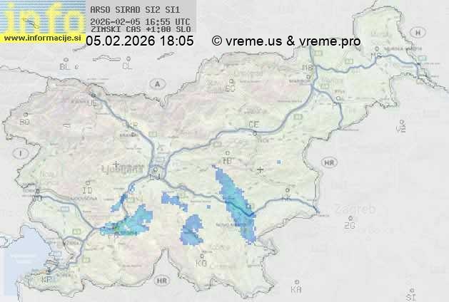 Radarska karta padavin