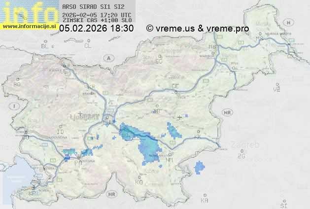 Radarska karta padavin
