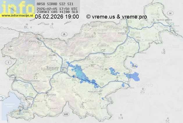 Radarska karta padavin