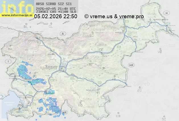 Radarska karta padavin