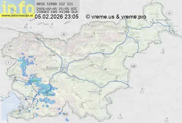 Radarska karta padavin