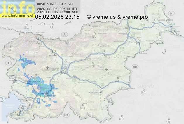 Radarska karta padavin