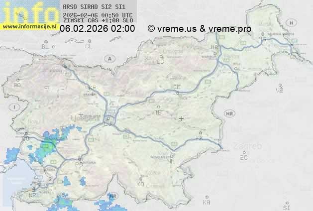 Radarska karta padavin