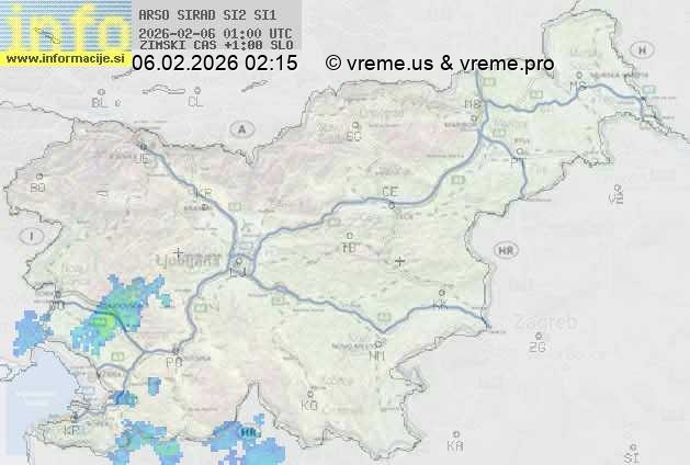 Radarska karta padavin
