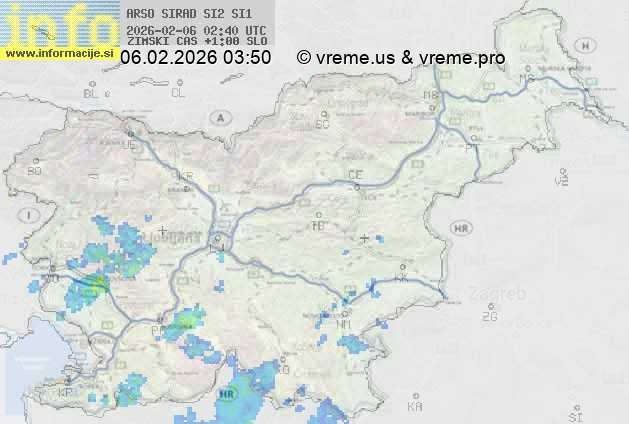 Radarska karta padavin