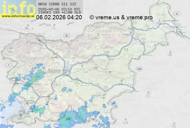 Radarska karta padavin