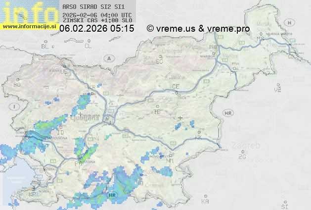Radarska karta padavin