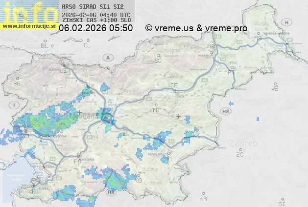 Radarska karta padavin
