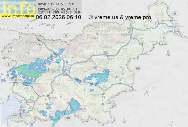 Radarska karta padavin