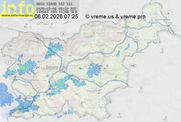 Radarska karta padavin