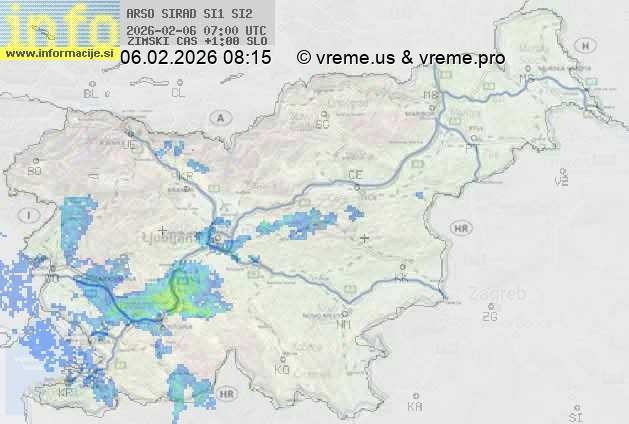 Radarska karta padavin