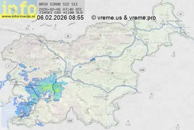 Radarska karta padavin