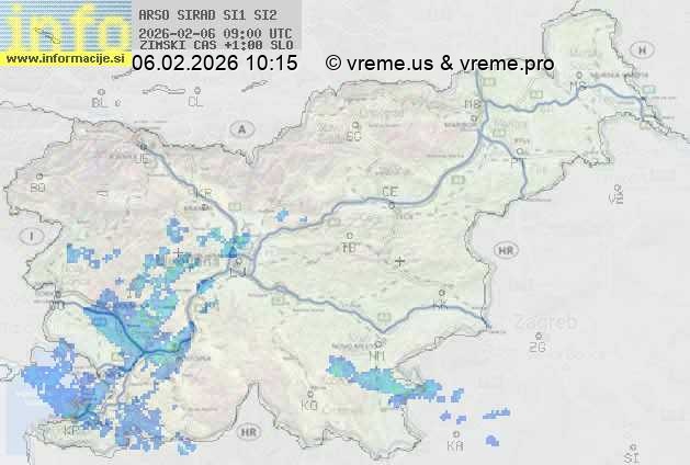 Radarska karta padavin