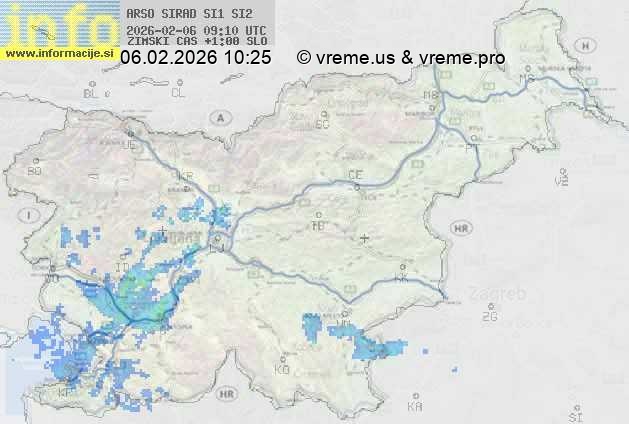 Radarska karta padavin