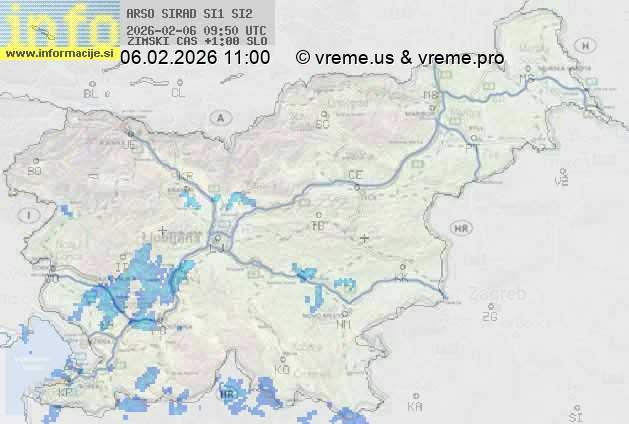 Radarska karta padavin