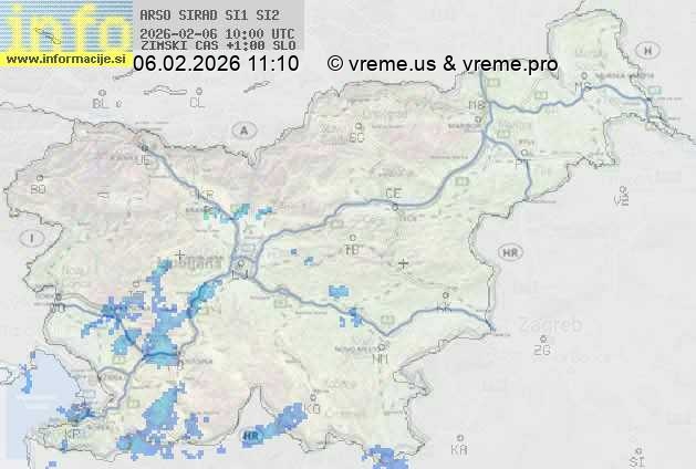 Radarska karta padavin