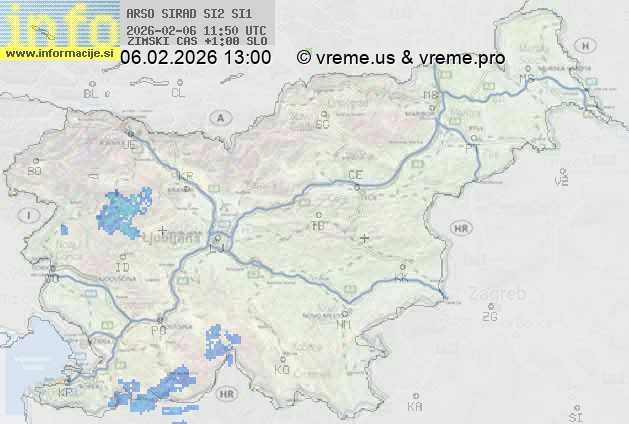 Radarska karta padavin