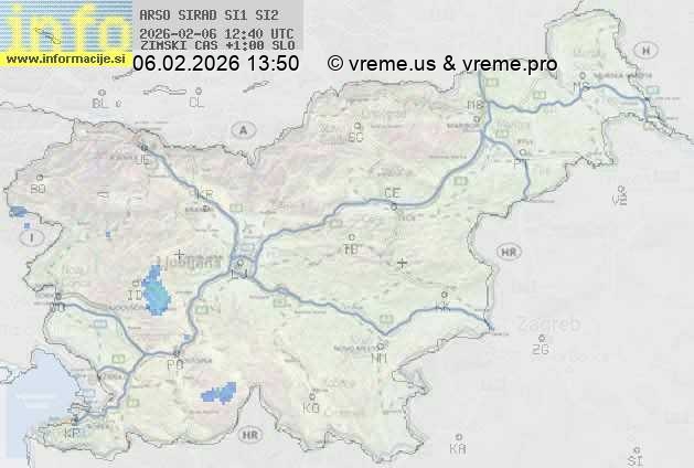 Radarska karta padavin