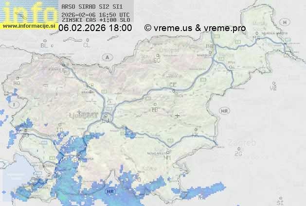 Radarska karta padavin