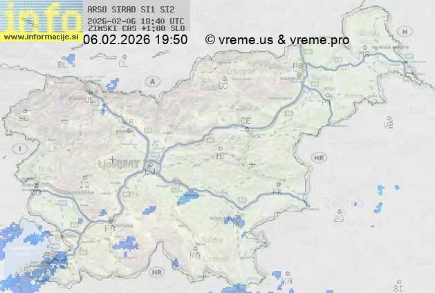 Radarska karta padavin