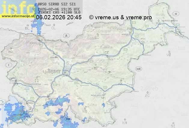 Radarska karta padavin
