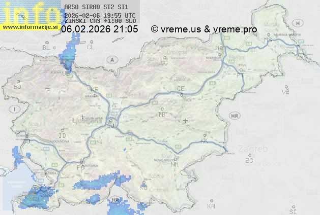 Radarska karta padavin