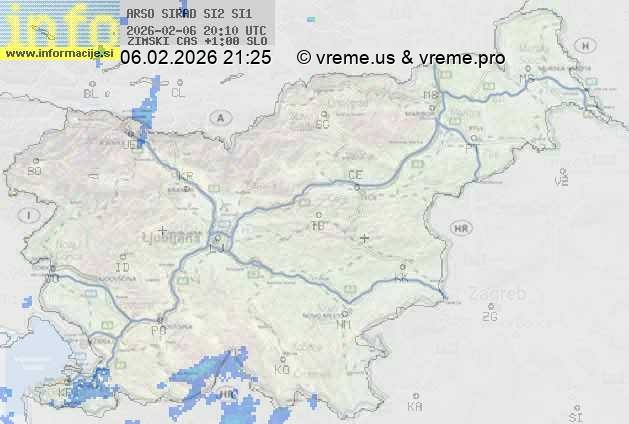 Radarska karta padavin