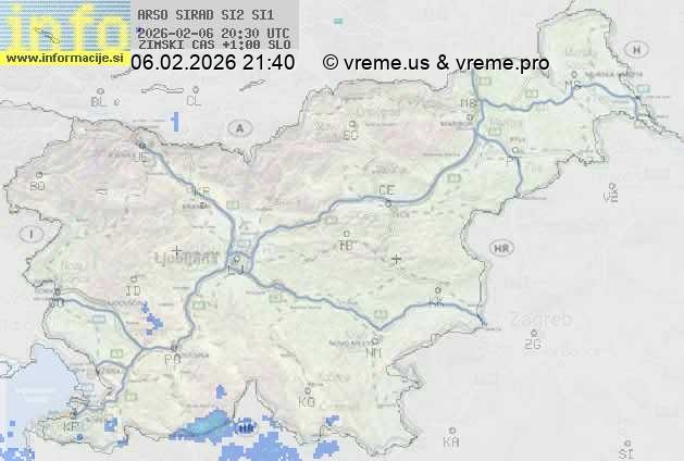 Radarska karta padavin