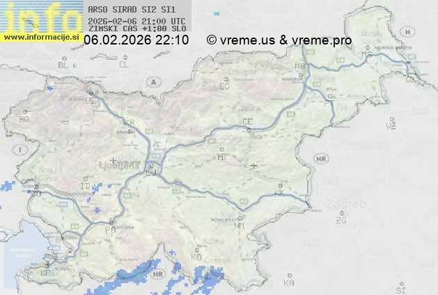 Radarska karta padavin