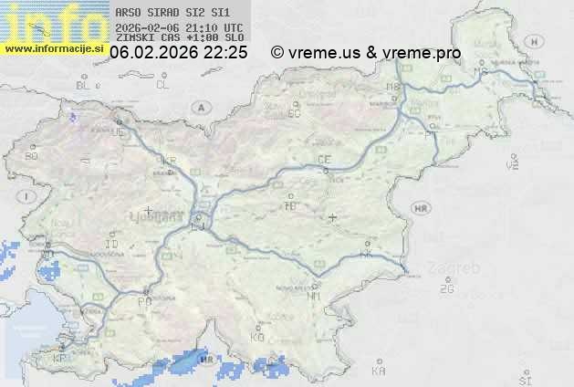 Radarska karta padavin