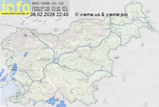 Radarska karta padavin