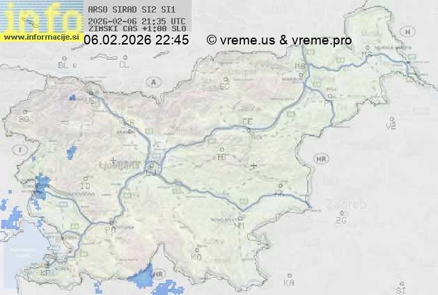 Radarska karta padavin