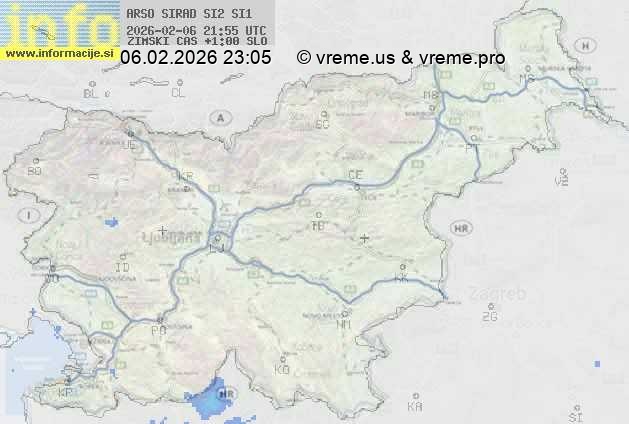 Radarska karta padavin