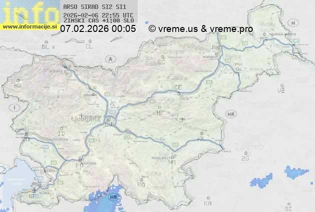 Radarska karta padavin