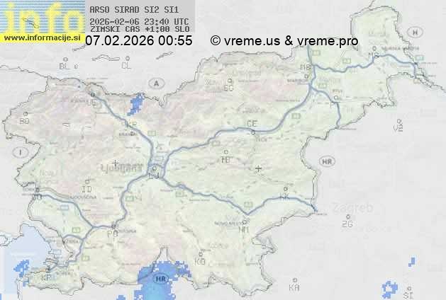 Radarska karta padavin