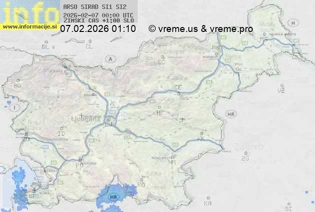 Radarska karta padavin