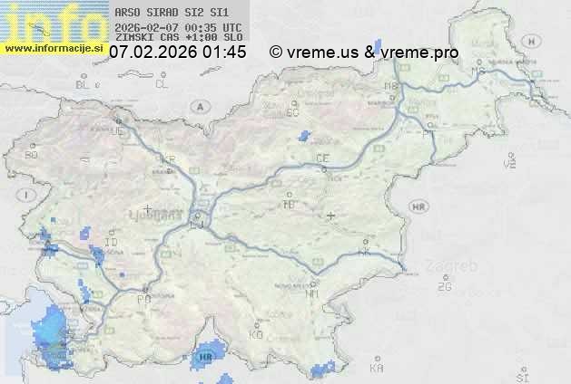 Radarska karta padavin