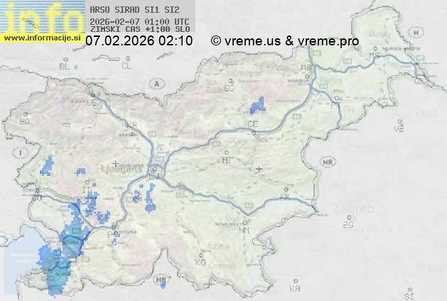 Radarska karta padavin