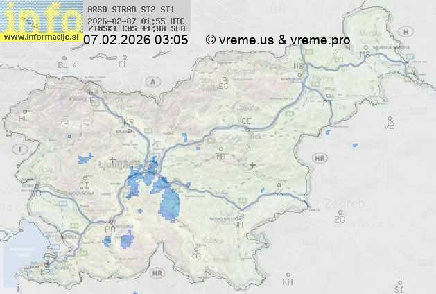 Radarska karta padavin