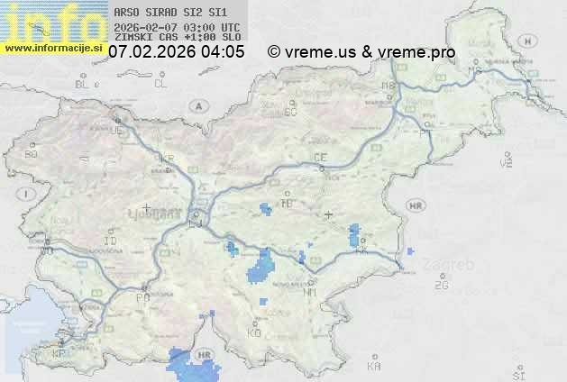 Radarska karta padavin