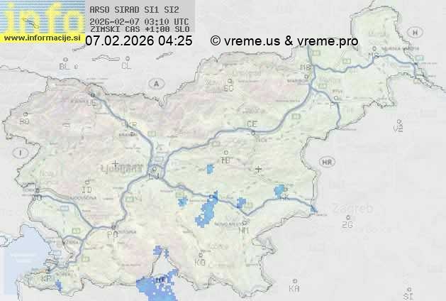 Radarska karta padavin