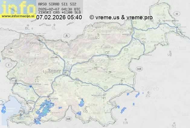 Radarska karta padavin