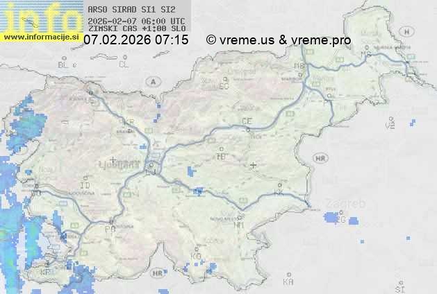 Radarska karta padavin