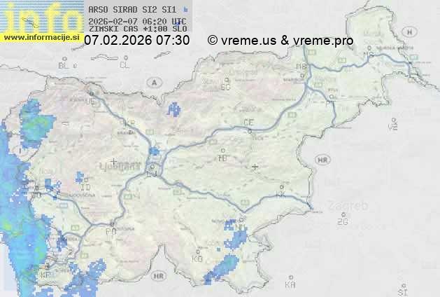 Radarska karta padavin