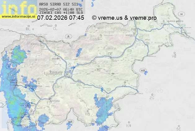 Radarska karta padavin