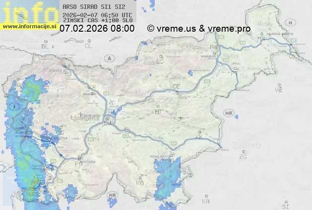 Radarska karta padavin