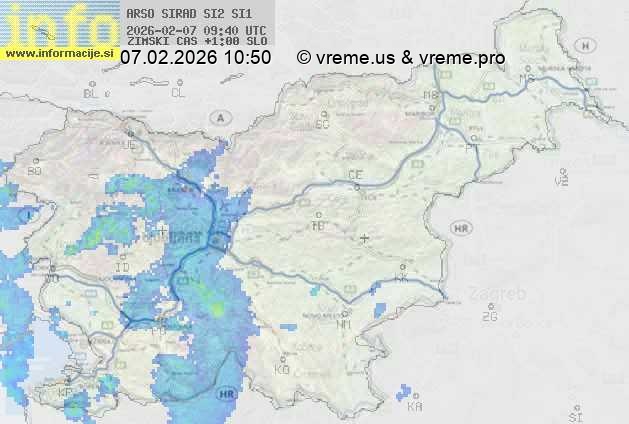 Radarska karta padavin