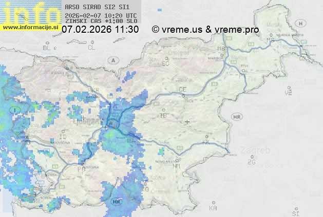 Radarska karta padavin