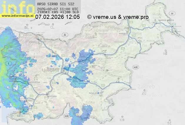 Radarska karta padavin