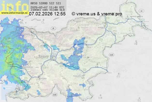 Radarska karta padavin